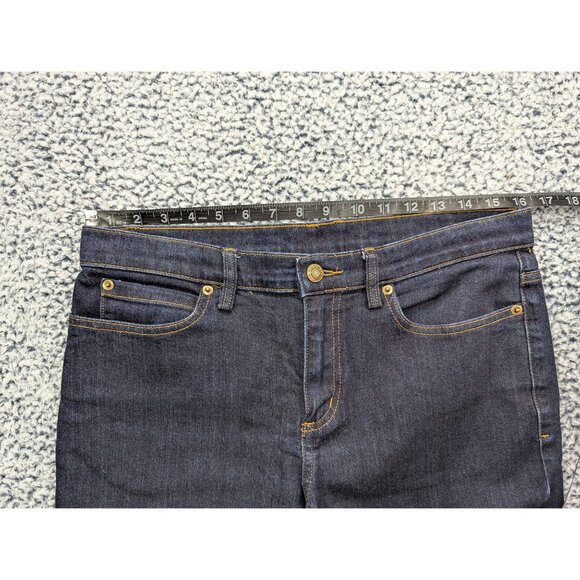 Duluth Bootcut Jeans Size 10 Western Dark Wash Denim Cowboy Stretch Flare Blue - Picture 8 of 11